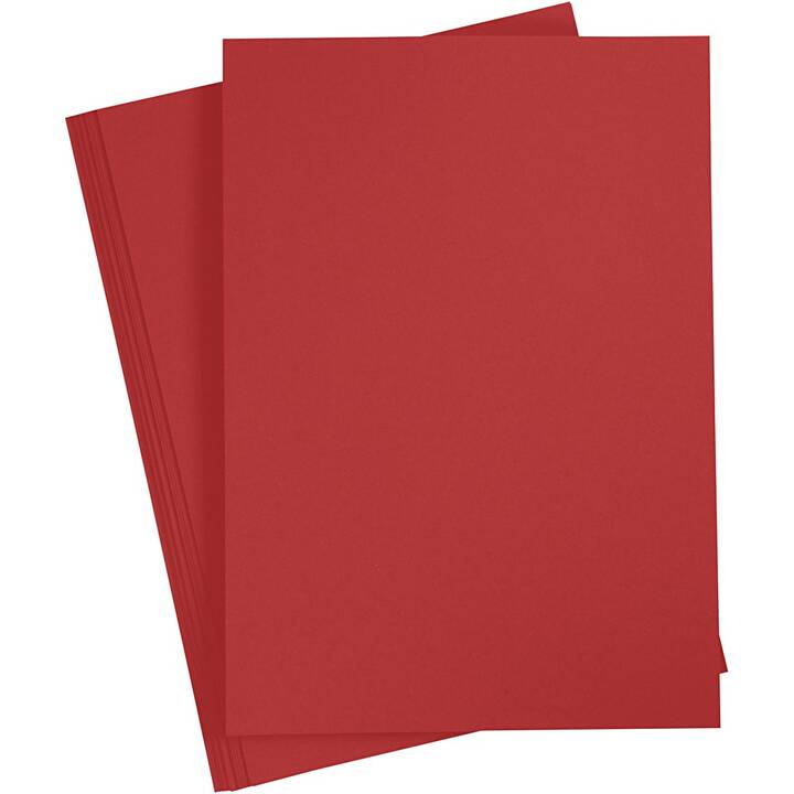 CREATIV COMPANY Cartone Card Making (Rosso, A4, 10 pezzo)