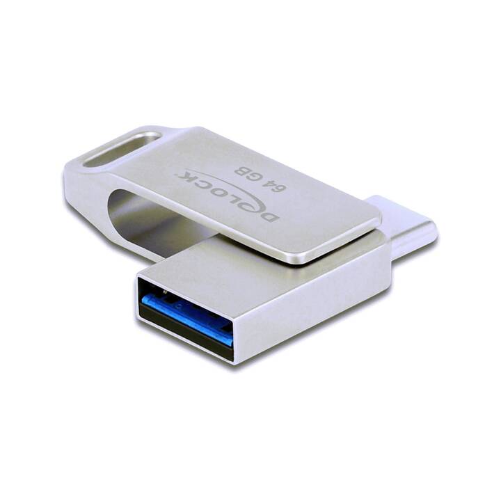 DELOCK 54075 (64 GB, USB 3.0 di tipo A, USB 3.0 di tipo C)
