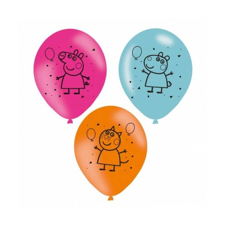 AMSCAN Ballon Peppa Pig (6 pièce)