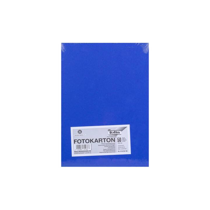 FOLIA Carton (Bleu, A4, 50 pièce)