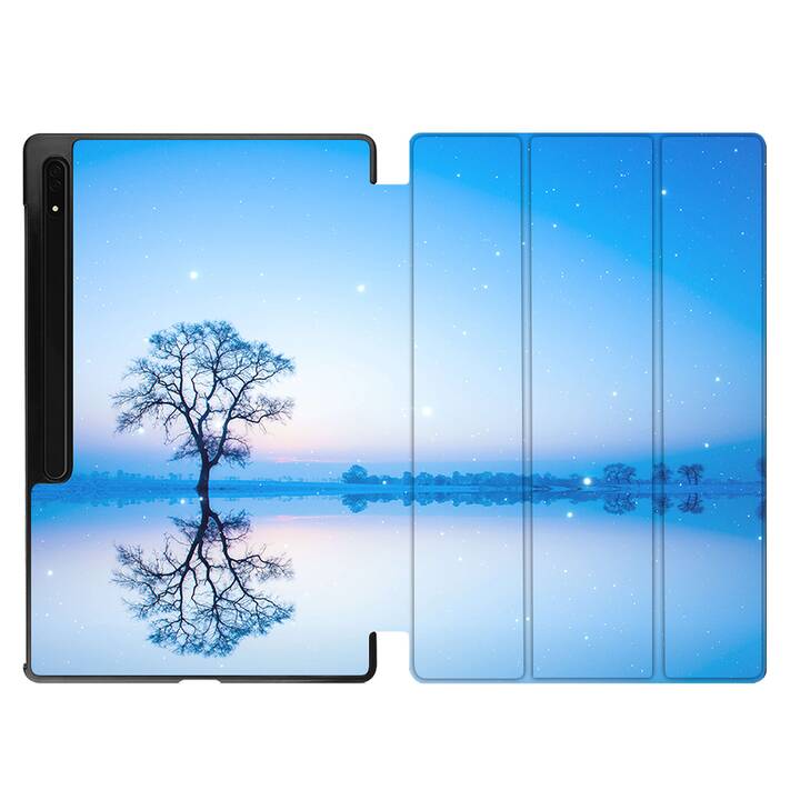 EG coque pour Samsung Galaxy Tab S8 Ultra 14.6" (2022) - Bleu - Paysage