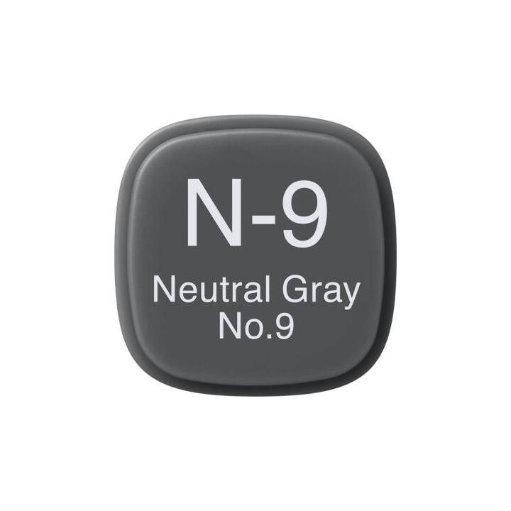COPIC Marqueur de graphique Classic N9 Neutral Grey (Gris, 1 pièce)
