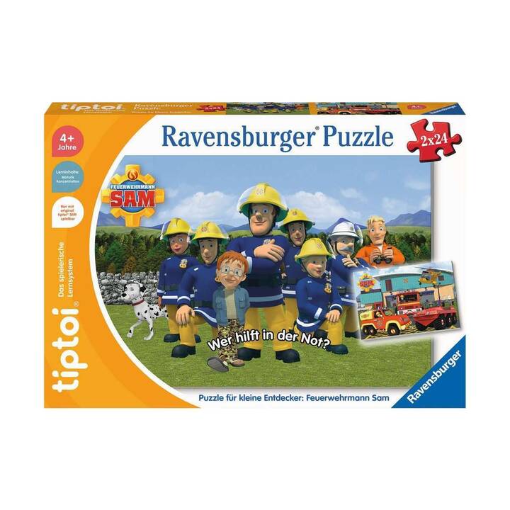 RAVENSBURGER Vigili del fuoco Feuerwehrmann Sam Puzzle (24 x 2 pezzo)