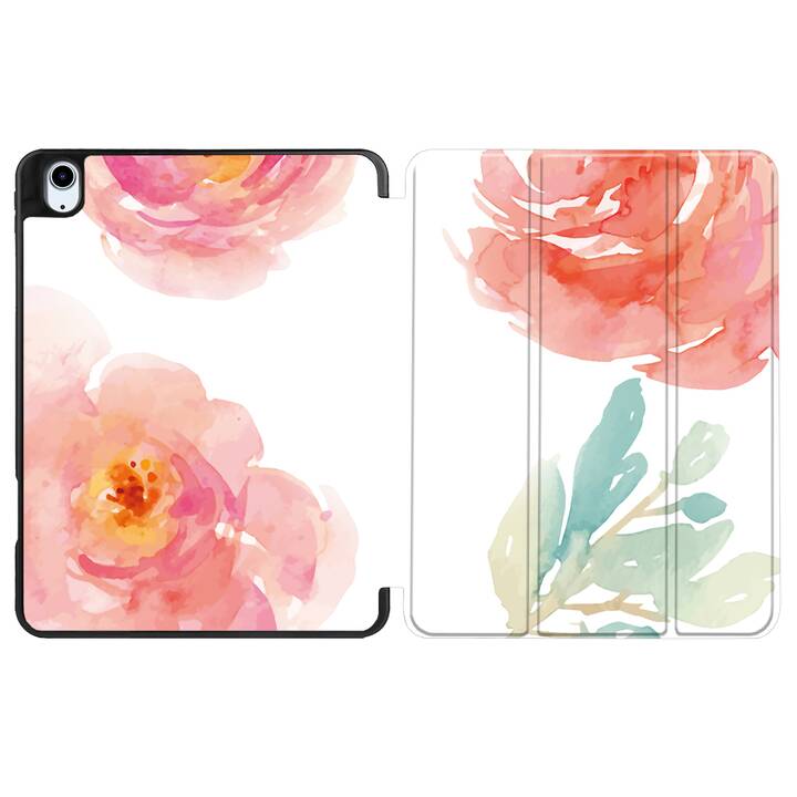 EG coque pour iPad Air 10.9" (2022) 5e génération - rose - fleurs