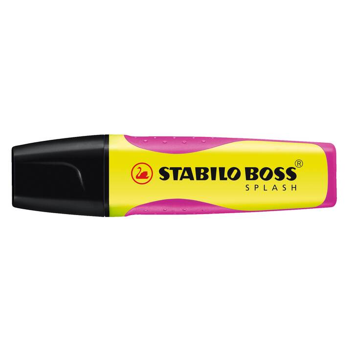 STABILO Evidenziatore Boss Splash (Arancione, Rosa, Verde, Giallo, 4 pezzo)