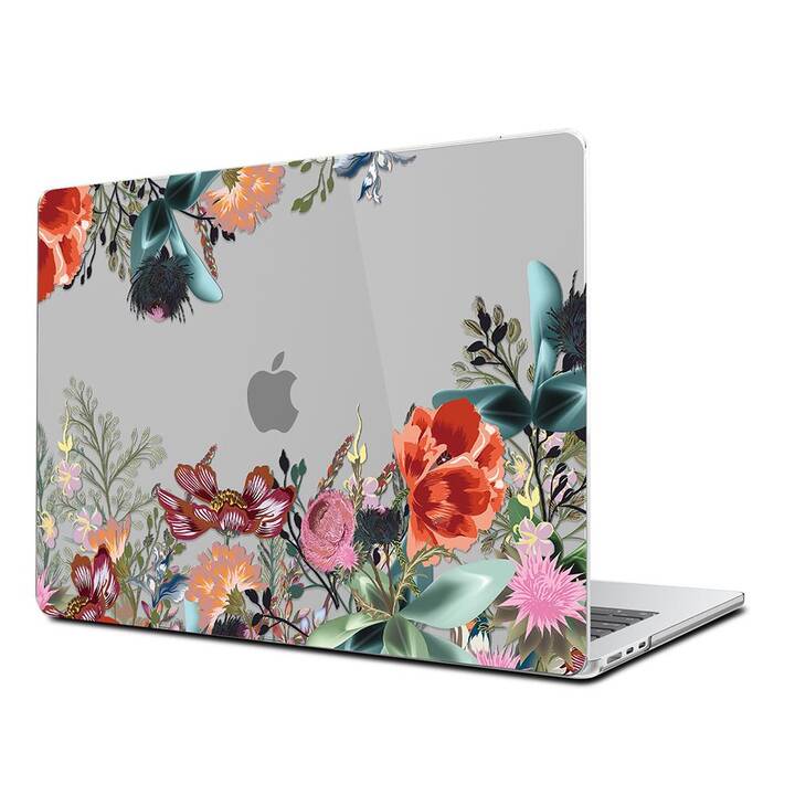 EG Coque rigide (Macbook Air 15" M2 2023, Fleurs, Orange)