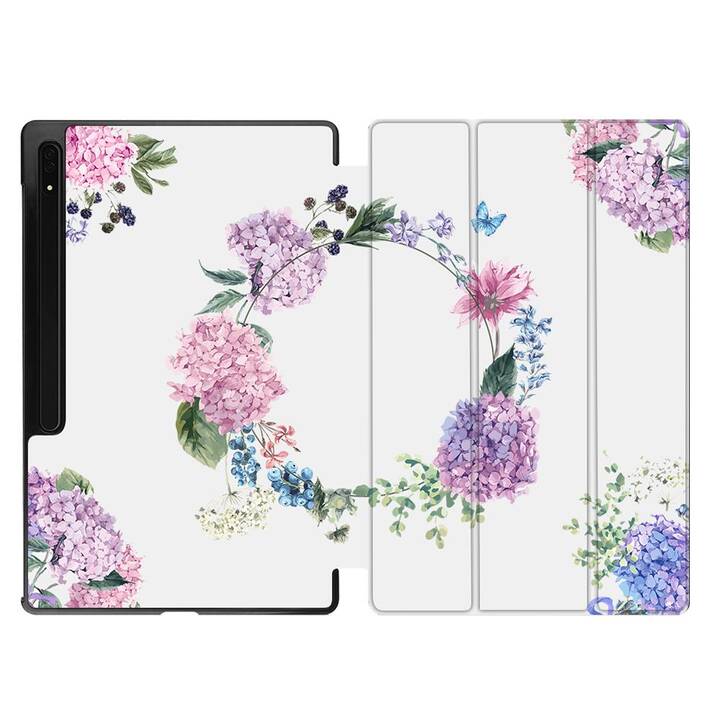 EG Schutzhülle (11", Galaxy Tab S9, Blumen, Lila)