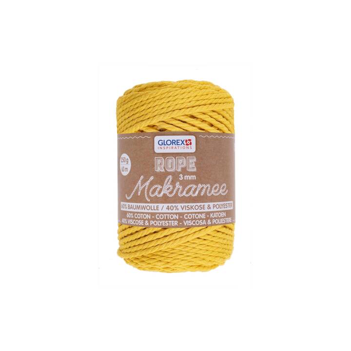 GLOREX Wolle (250 g, Gelb, Senfgelb)