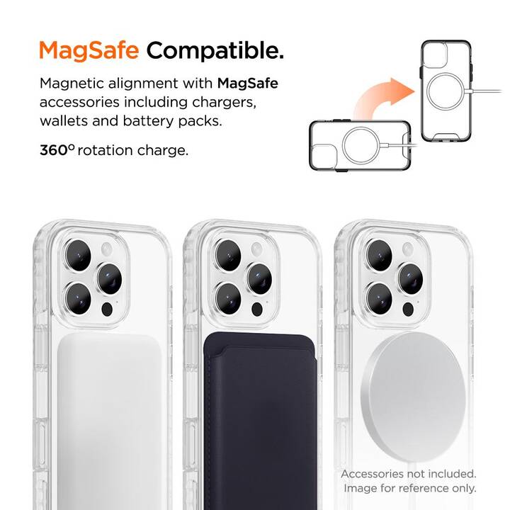 EIGER Backcover MagSafe Ice Grip (iPhone 16 Pro Max, Transparent)