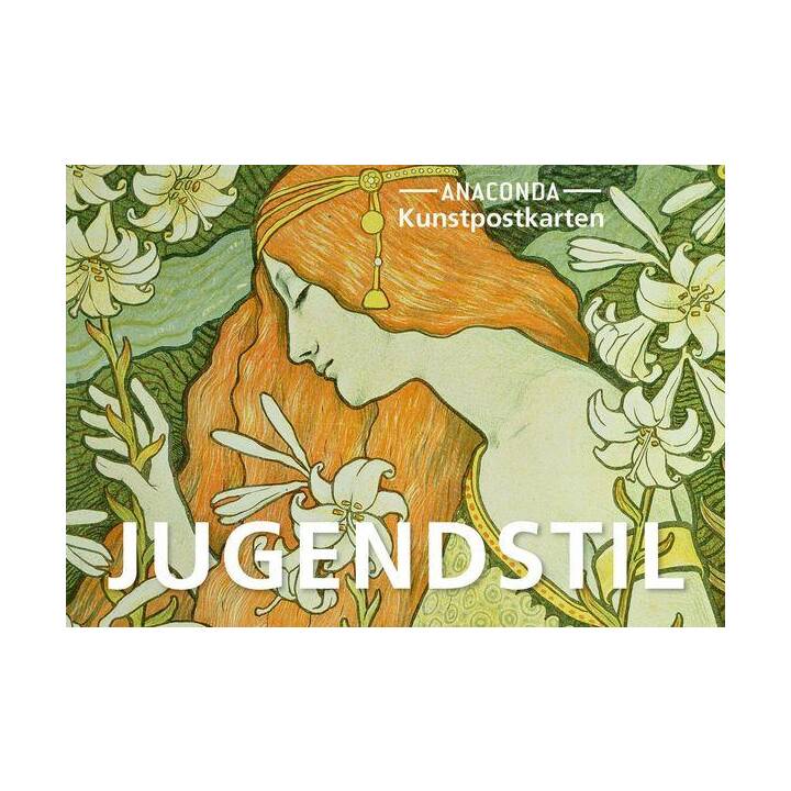 ANACONDA VERLAG Carte postale Jugendstil (Universel, Multicolore)
