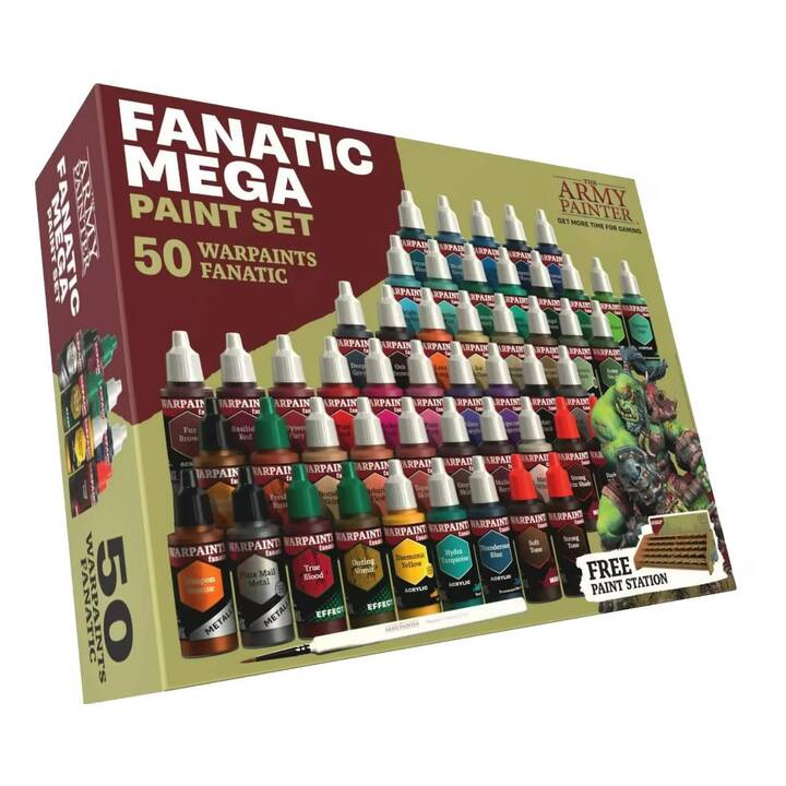 THE ARMY PAINTER Fanatic Mega Farben-Set (50 x 18 ml)