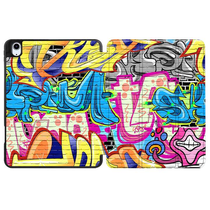 EG coque pour iPad Air 10.9" (2022) 5e génération - multicolore - graffiti