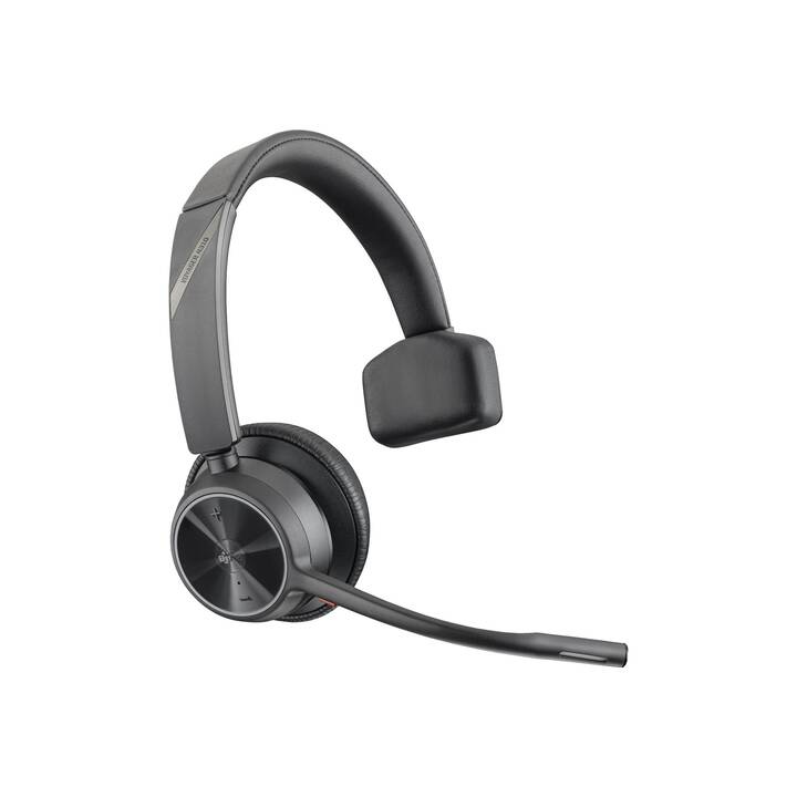HP Office Headset Voyager 4310 UC (On-Ear, Kabel und Kabellos, Schwarz)