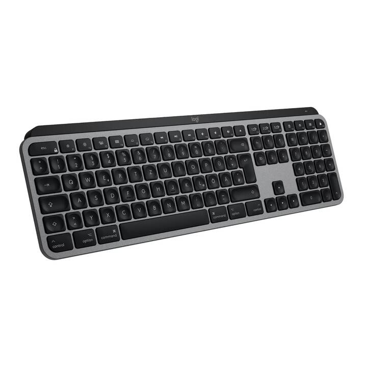 LOGITECH MX Keys S for Mac (Bluetooth, USB, Suisse, Sans fil)