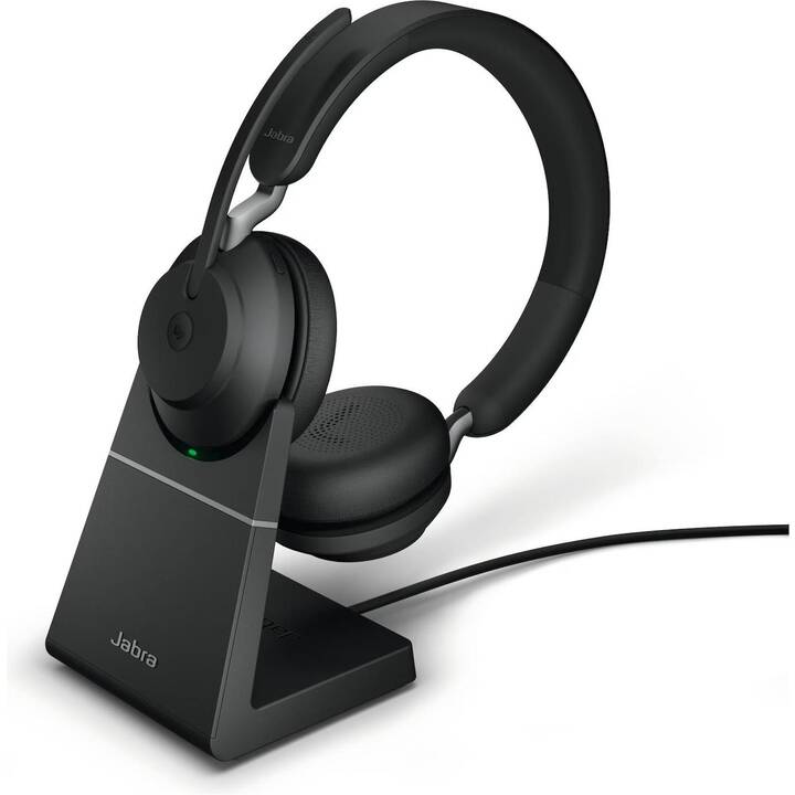 JABRA Office Headset Evolve2 65 MS (On-Ear, Kabellos, Schwarz)