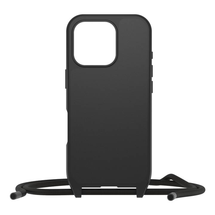 OTTERBOX Backcover mit Kordel MagSafe React (iPhone 16 Pro, Schwarz)