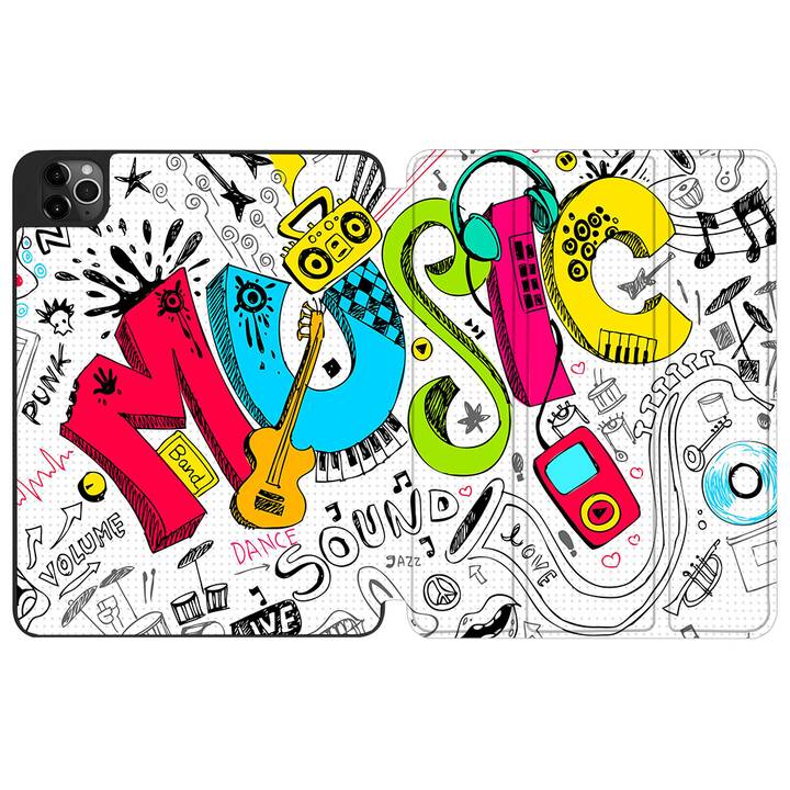EG Hülle für Apple iPad Pro 12.9" (2021) 5. Generation - Musik