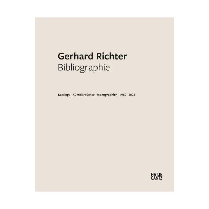 Gerhard Richter. Bibliographie