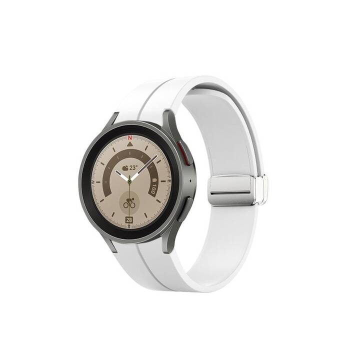 EG Bracelet (Samsung Galaxy Galaxy Watch5 44 mm / Galaxy Watch5 40 mm, Blanc)