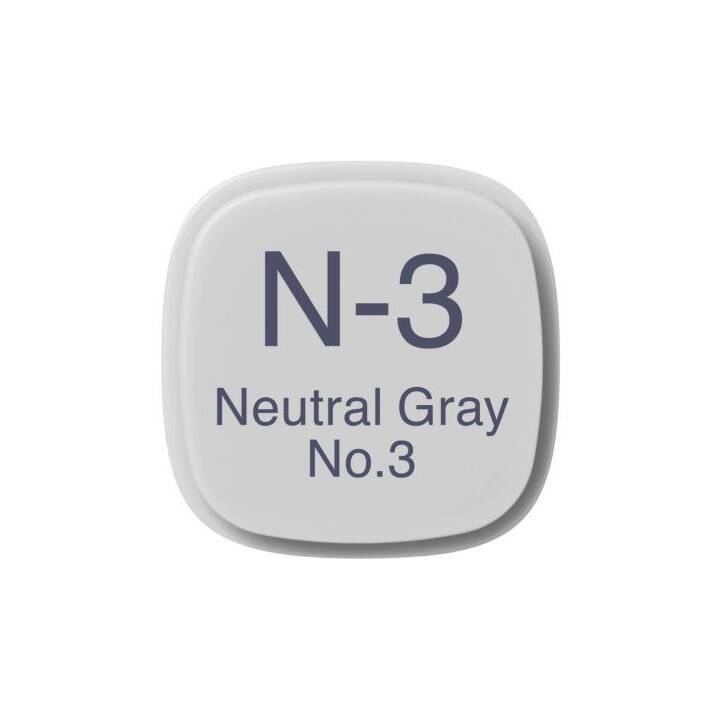COPIC Marqueur de graphique Classic N-3 - Neutral Gray No.3 (Gris, 1 pièce)