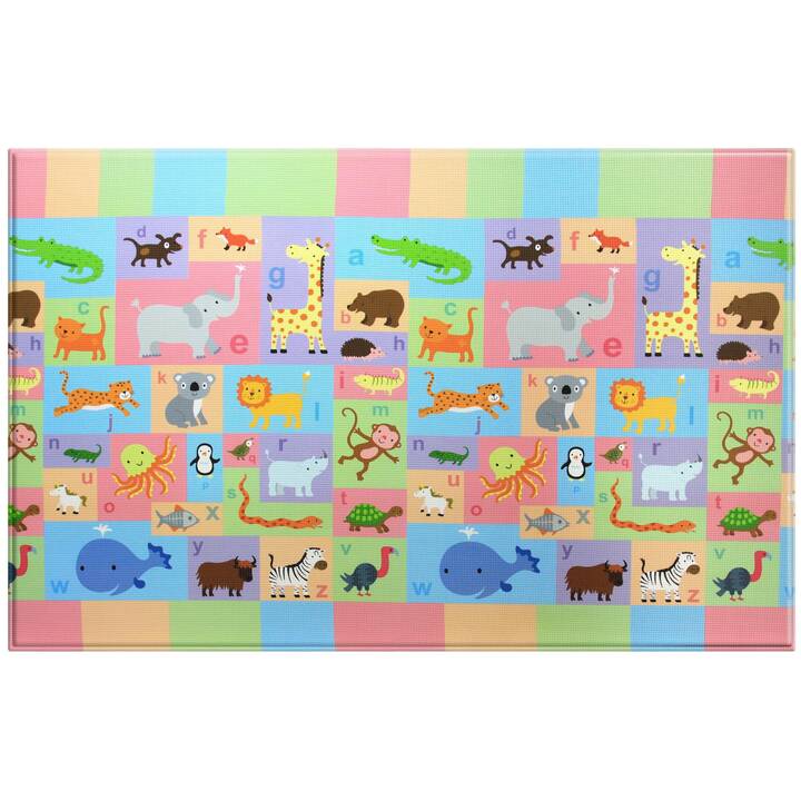 BABY CARE Tapis de jeu Busy Farm (Façonné, 140 x 210 cm)