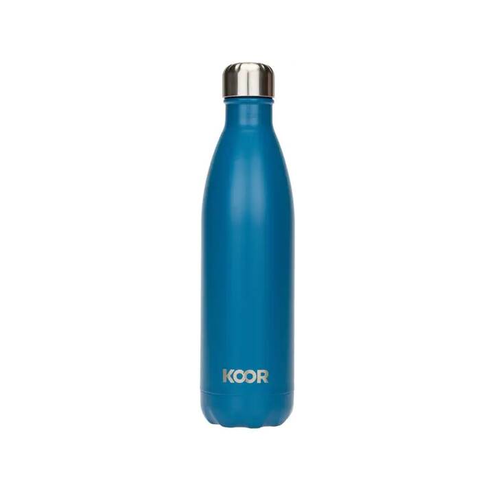 KOOR Thermo Trinkflasche Azzuro (0.75 l, Blau)