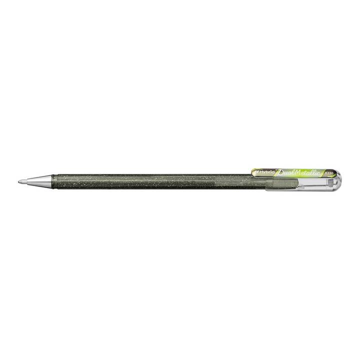 PENTEL Rollerball pen Hybrid (Argento, Verde, Rame)