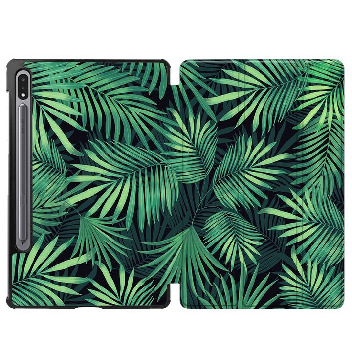 EG coque pour Samsung Galaxy Tab S8 11" (2022) - vert - feuilles