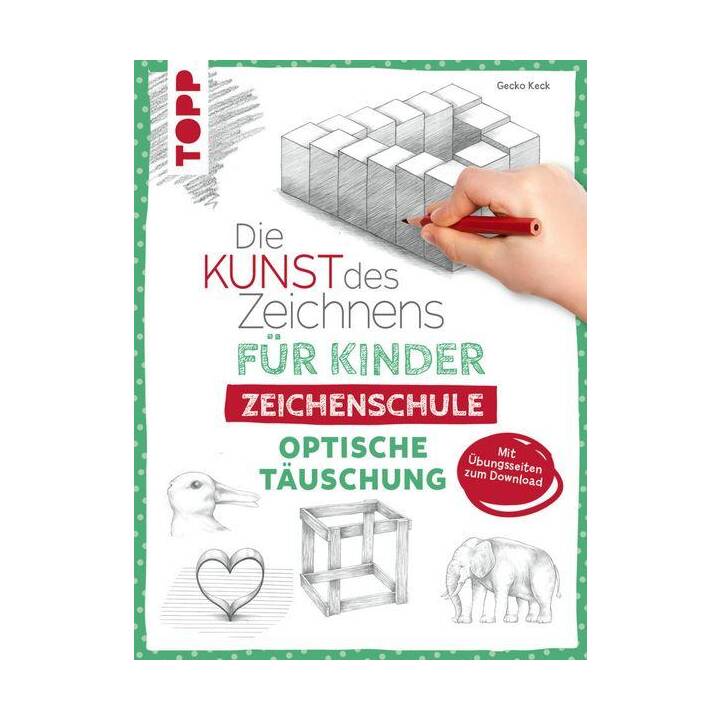 Die Kunst des Zeichnens für Kinder Zeichenschule - Optische Täuschung