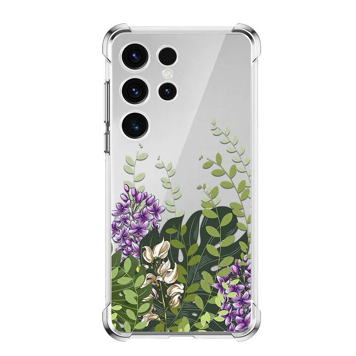 EG Backcover (Galaxy S23 Ultra, Fleurs, Transparent)