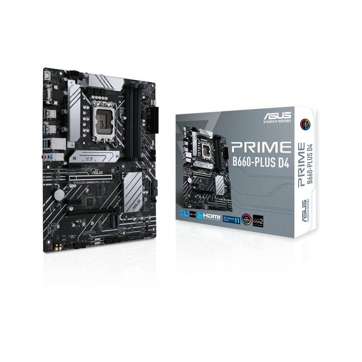 ASUS Prime B660-PLUS D4 (LGA 1700, Intel B660, ATX)