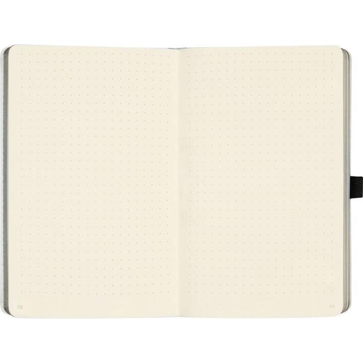 BIELLA Carnets Kompagnon WhiteTrend 584 (12.5 cm x 19.5 cm, Pointé)