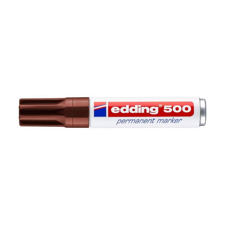 EDDING Permanent Marker 500 (Braun, 1 Stück)