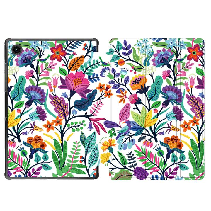 EG coque pour Samsung Galaxy Tab A8 10.5" (2021) - fleurs - multicolore