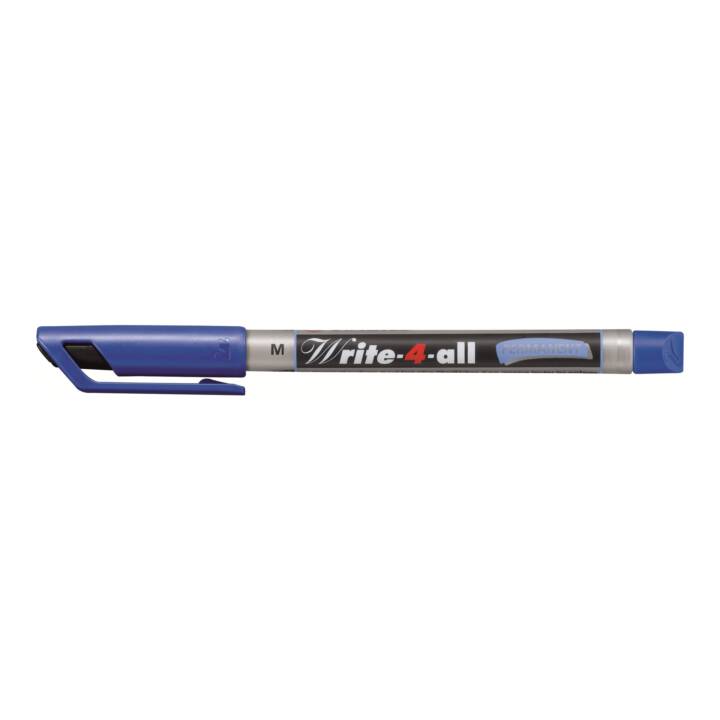 STABILO Permanent Marker Write-4-all (Blau, Schwarz, Rot, Grün, 4 Stück)