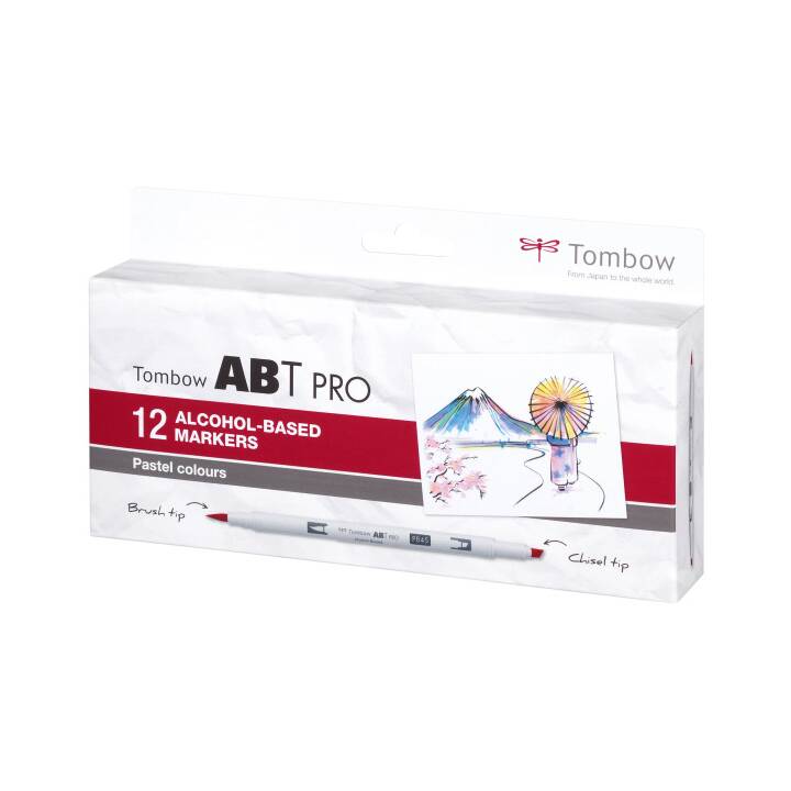 TOMBOW ABTP-12P-2 Filzstift (Mehrfarbig, 12 Stück)