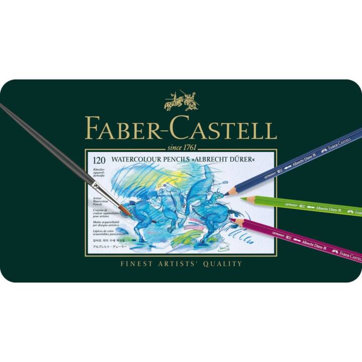 FABER-CASTELL Aquarellfarbstift Albrecht Dürer (Mehrfarbig, 120 Stück)