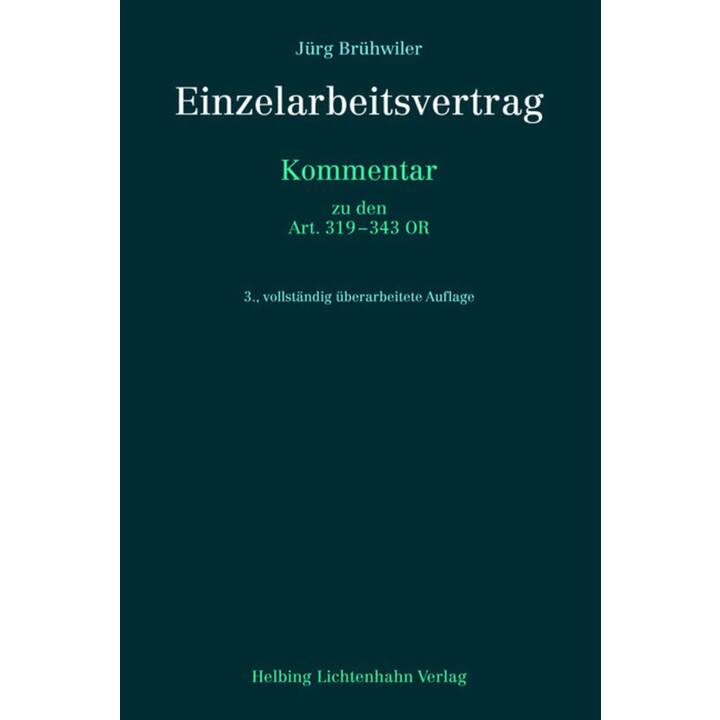 Kommentar zum Einzelarbeitsvertrag