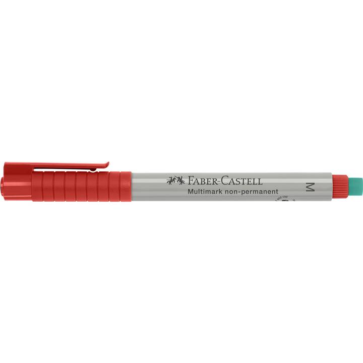 FABER-CASTELL Marqueur permanent Multimark (Rouge, 10 pièce)