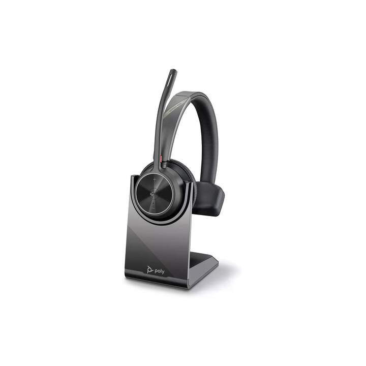 HP Office Headset Voyager 4310 UC (On-Ear, Kabel und Kabellos, Schwarz)