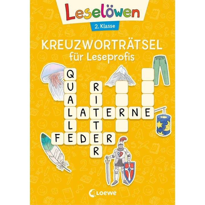 Leselöwen Kreuzworträtsel für Leseprofis - 2. Klasse (Sonnengelb)