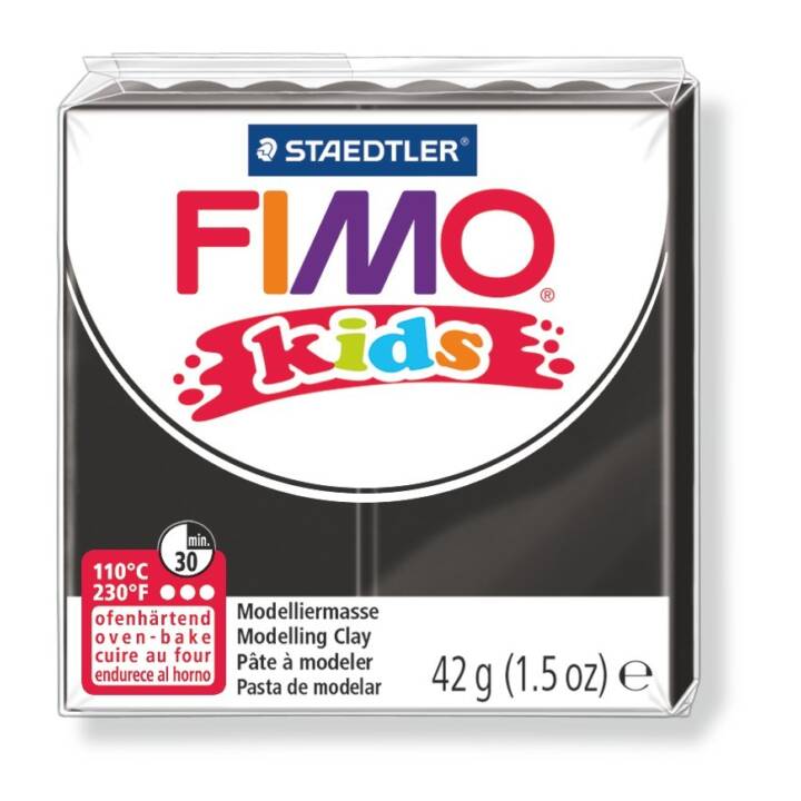 FIMO Pâte à modeler (42 g, Noir)