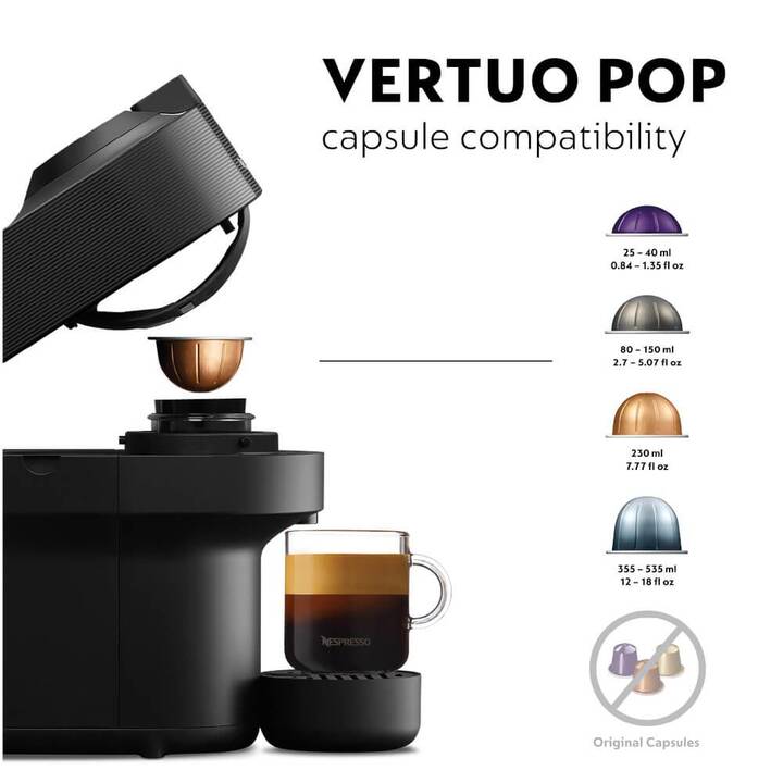 DELONGHI Vertuo Pop (Nespresso, Black)