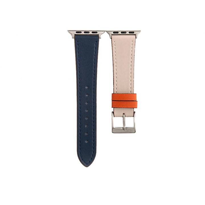 EG Bracelet (Apple Watch 49 mm, Beige, Bleu marine)
