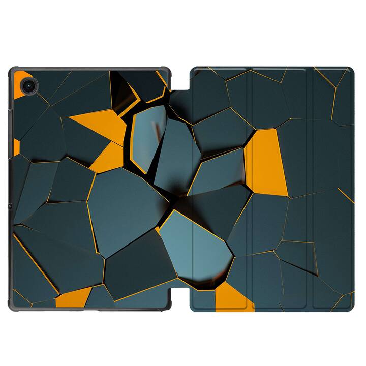 EG coque pour Samsung Galaxy Tab A8 10.5" (2021) - motif géométrique - multicolore