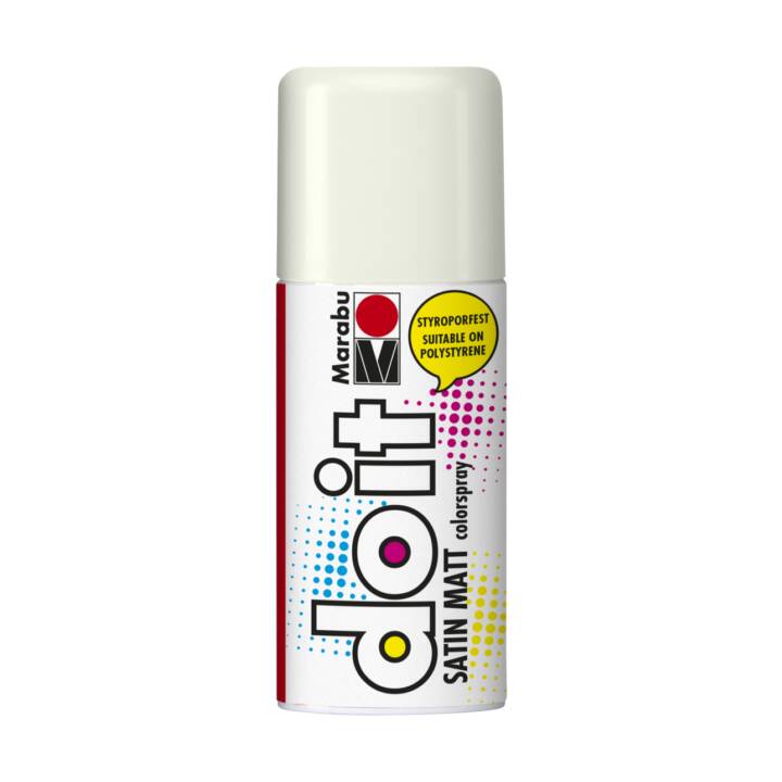 MARABU Spray de couleur Do It Satin (150 ml, Blanc, Multicolore)