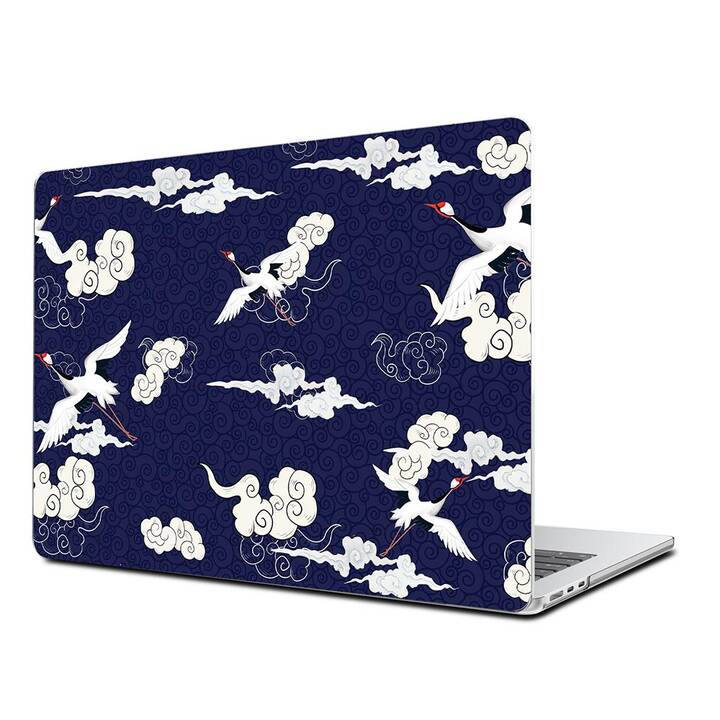 EG Coque rigide (MacBook Air 13" M2 2022, Oiseaux, Bleu)