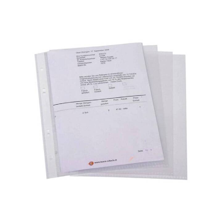 OFFICE FOCUS Dossiers chemises (Transparent, A5, 100 pièce)