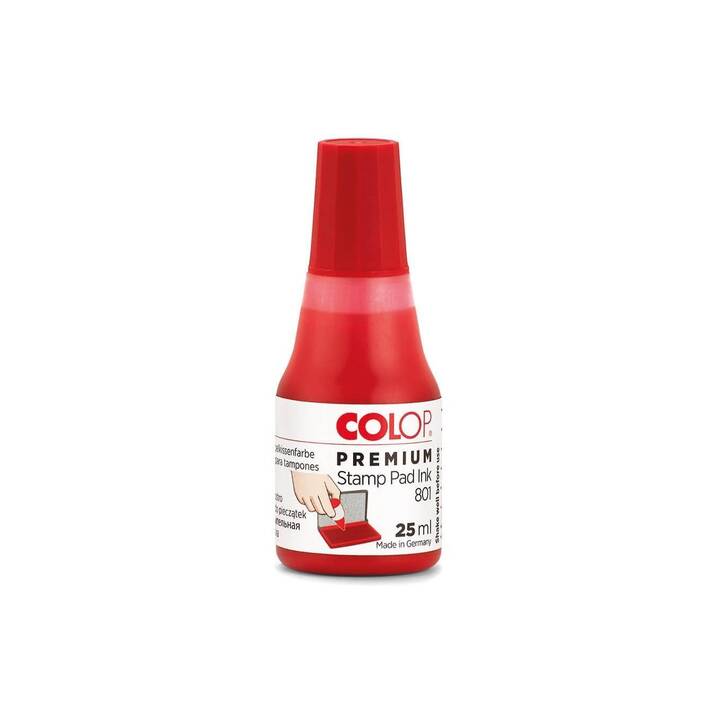 COLOP Inchiostro per timbri (Rosso, 25 ml, 1 pezzo)
