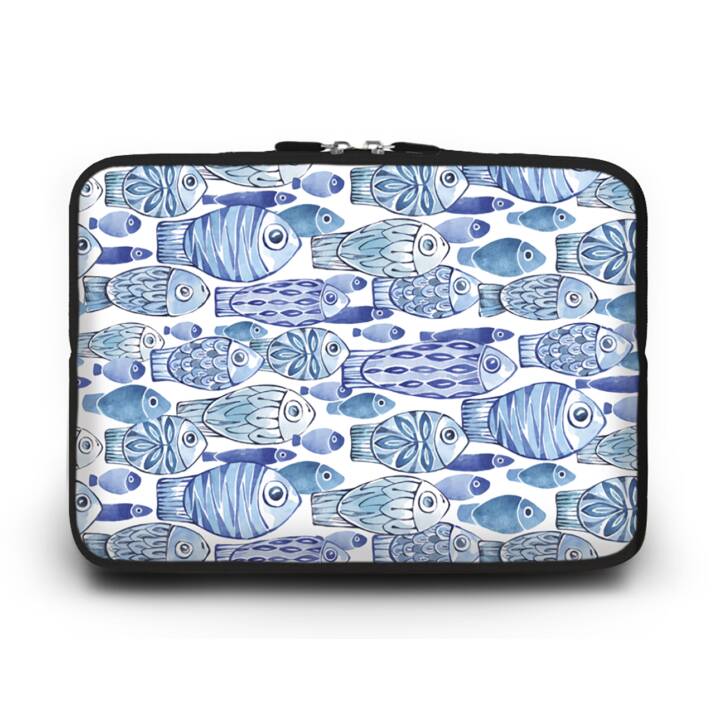 EG HUADO Notebook Tasche für 14" - Fische